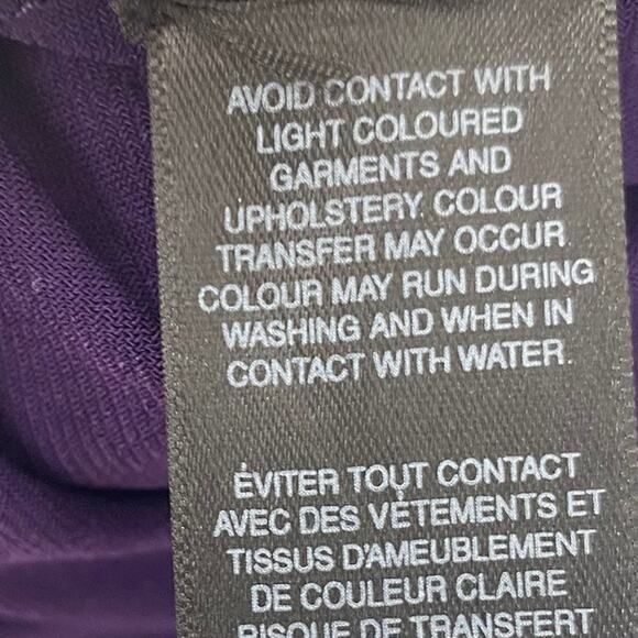 ASOS Maxi Dress Gown Asymmetric Draped Faux Wrap V Neck Purple Womens size 8 - Picture 11 of 11